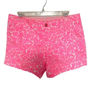 Women’s Lilly Pulitzer Callahan Shorts Size 6 Hot Pink
